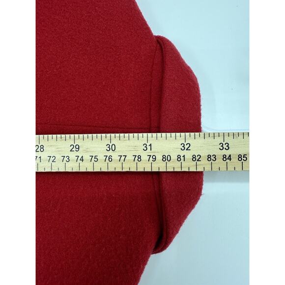 G. H. Bass & Co Womens Coat Size Small Red Wool Long Sleeve Button Up Collared - Picture 14 of 15
